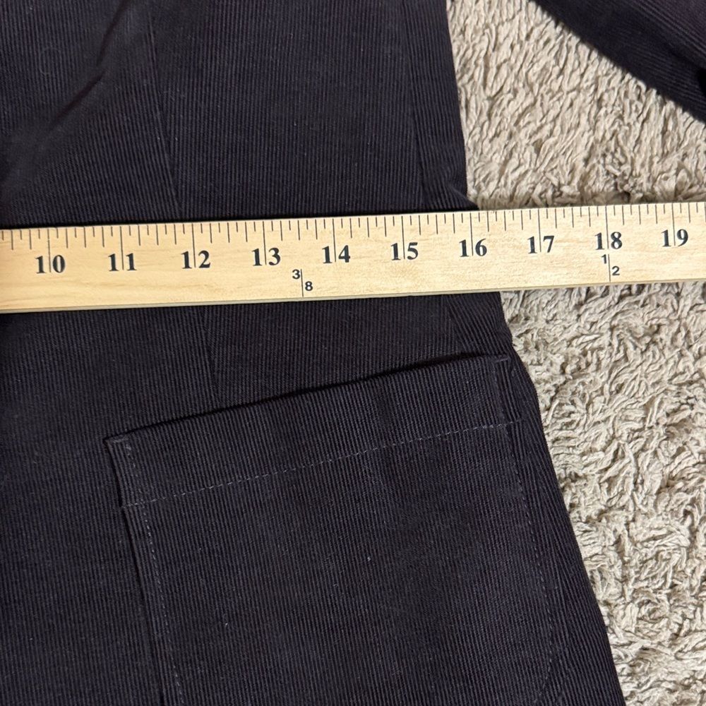 Tommy Hilfiger Women's Dark Brown Logo Crest Corduroy Blazer size 2 Academia - Picture 9 of 13